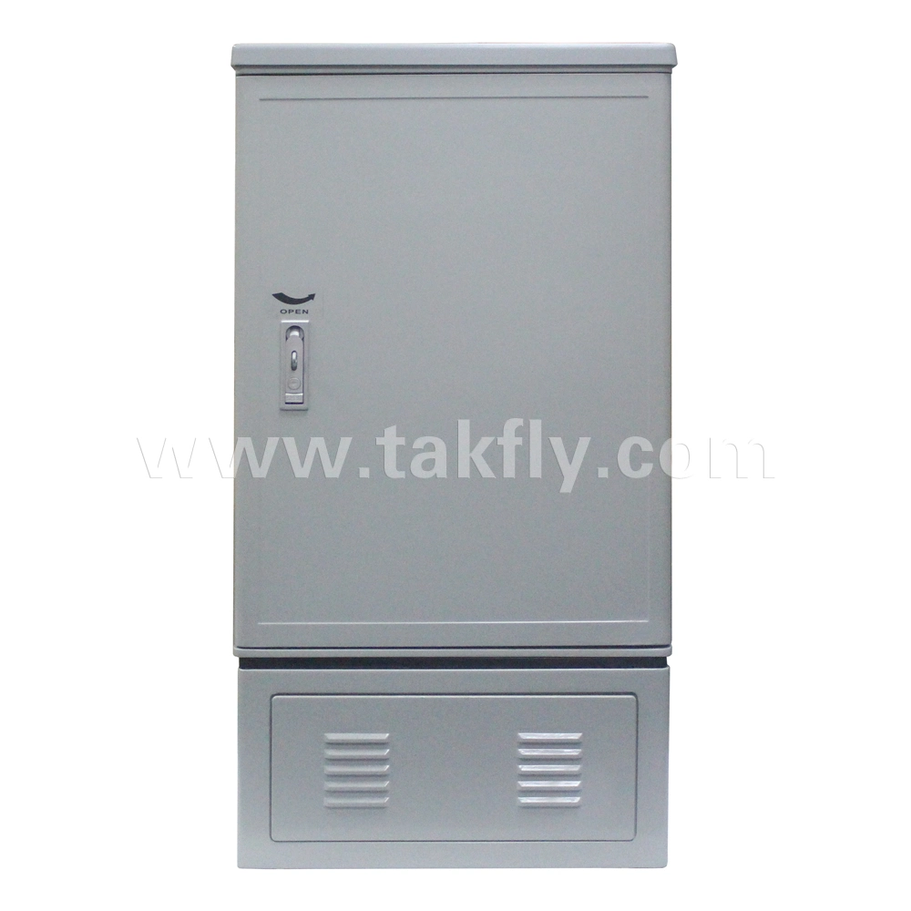 Waterproof IP65 144 Cores Fiber Optic SMC Outdoor Cabinet