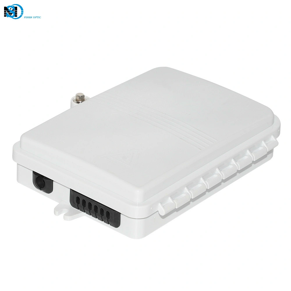 Indoor/Outdoor FTTH 4 Core Fiber Optic Distribution Box 6 Port Fiber Optic Terminal Box