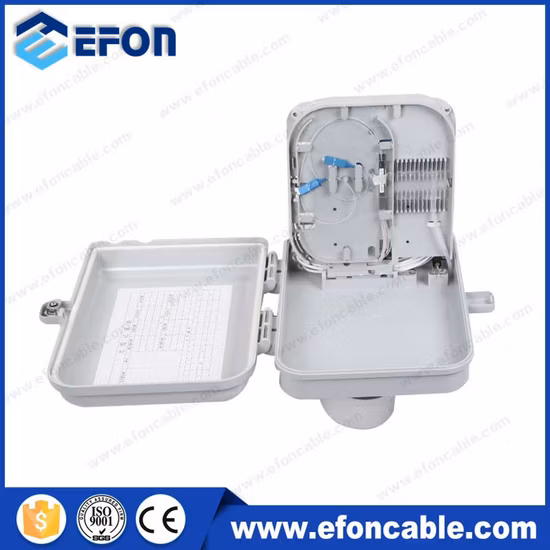 1X8 1X16 PLC 분배기 FTTH 10쌍 광섬유 접속 터미널 박스(FDB