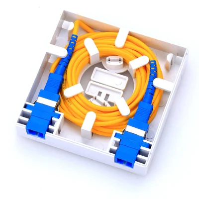 FTTH 섬유 패널 광섬유 터미널 정션 박스 2core 면판